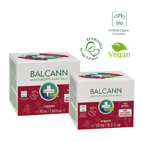 Balcann Hemp Balm indicado para o cuidado da pele delicada ou atópica.