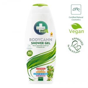 Gel corporal de cannabis orgânico e vegano para pele sensível