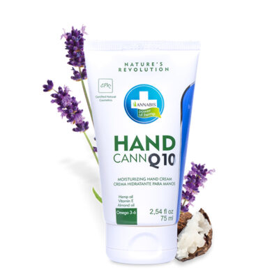 HANDCANN Q10 • Creme de mãos natural de cânhamo hidratante e regenerador