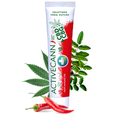 Crema efecto calor CBD CBG Activecann masaje ANNABIS