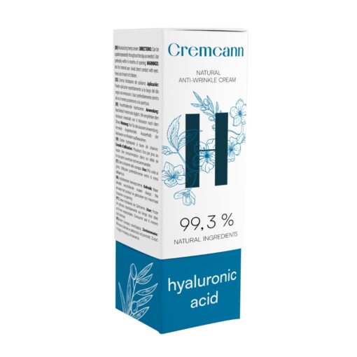 CREMCANN Hyaluron creme facial natural cannabis com ácido hialurónico