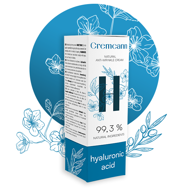 Creme facial hidratante natural com Ácido Hialurónico