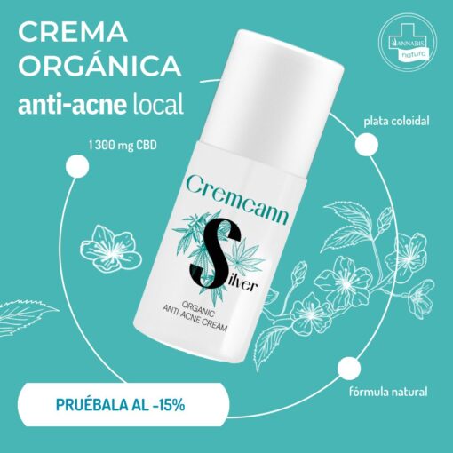 Crema CBD cannabidiol antiacne cremcann silver annabis