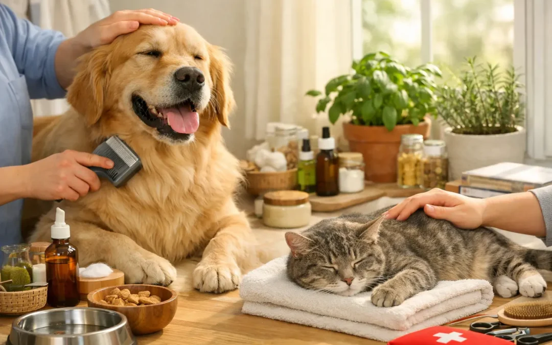 Guía de cuidado natural para mascotas en casa